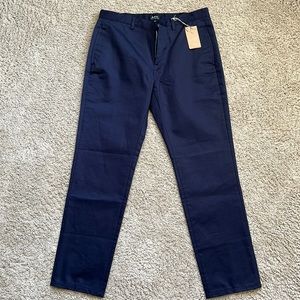 New - A.P.C. Chinos size 31 dark navy blue